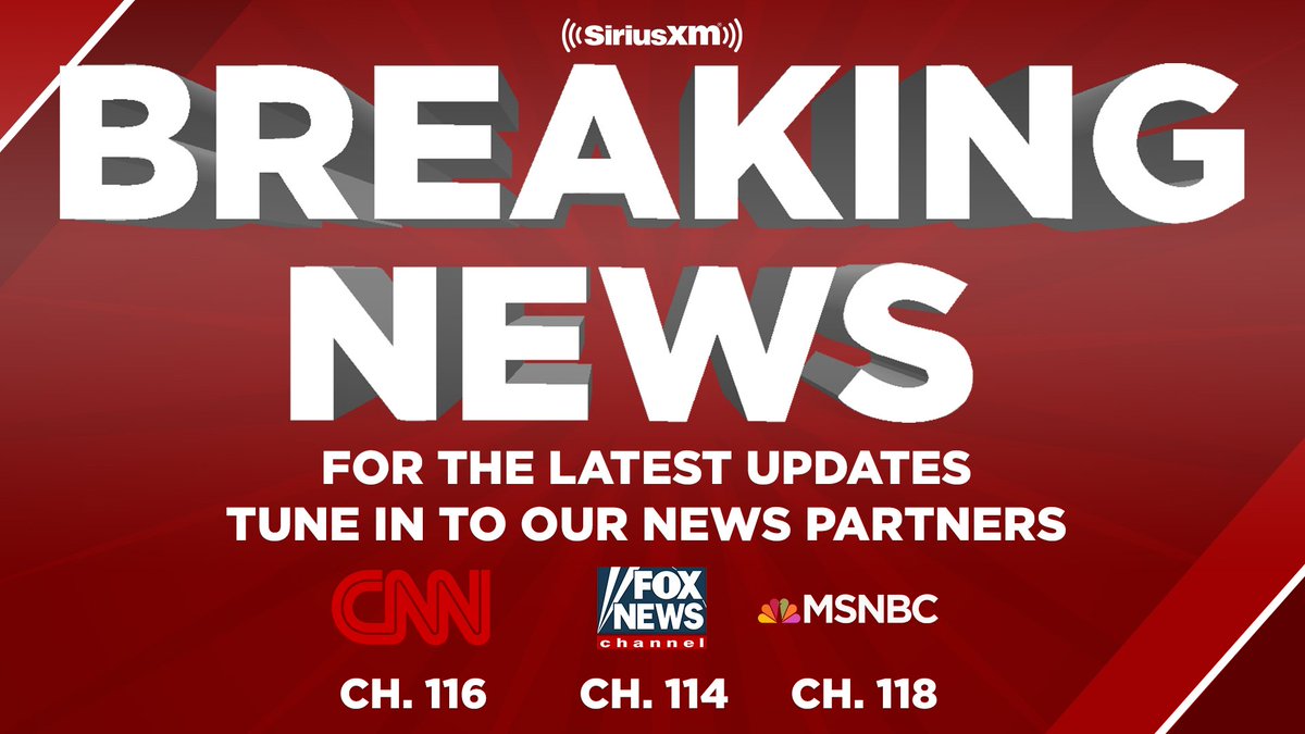 For coverage of the shooting incident in Alexandria, VA tune to <a href="/SIRIUSXM/">SiriusXM</a> news channels - <a href="/FoxNews/">Fox News</a> (114), <a href="/CNN/">CNN</a> (116) &amp; <a href="/MSNBC/">MSNBC</a> (118)