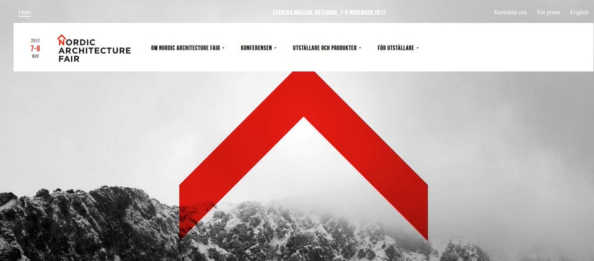 Ny mötesplats för arkitektur och stadsplanering; Nordic Architecture Fair 7-8 nov i Göteborg. passivhuscentrum.se/nyheter/ny-mot… #svenskamassan