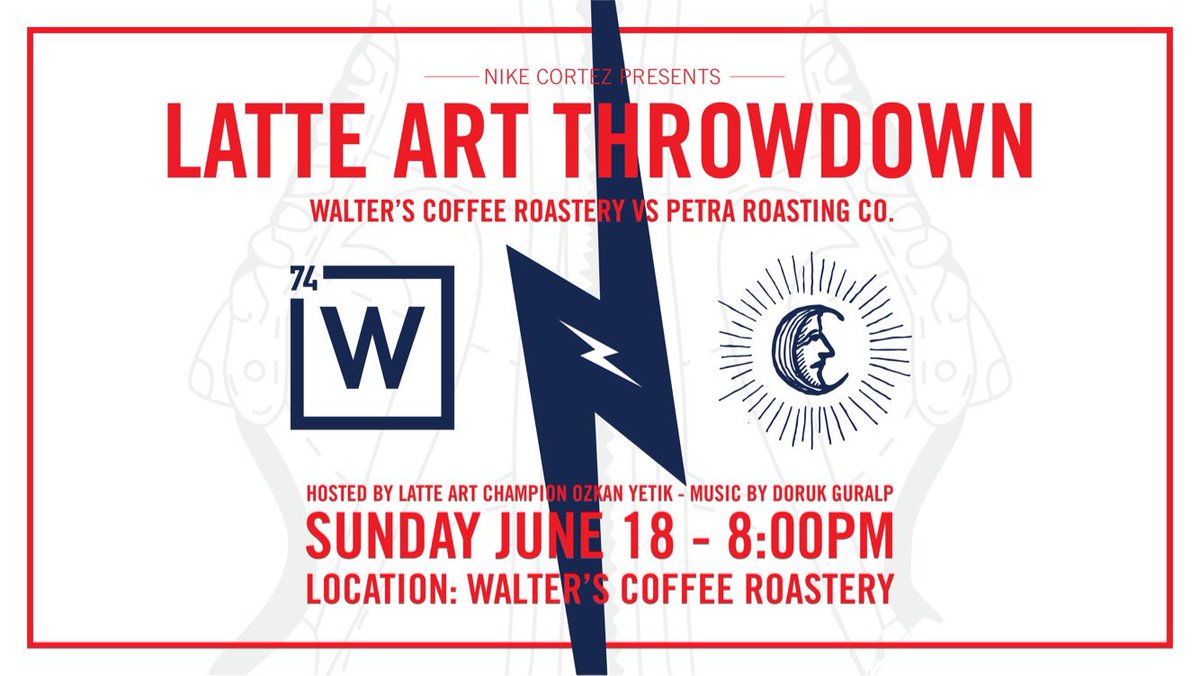 Walter's Coffee (@walters_coffee) on Twitter photo Join us for the first #Throwdown between <a href="/petra_coffee/">Petra Roasting Co</a> vs <a href="/walters_coffee/">Walter's Coffee</a> presented by @nikesportswear #cortez facebook.com/events/1085664… Join us for the first #Throwdown between <a href="/petra_coffee/">Petra Roasting Co</a> vs <a href="/walters_coffee/">Walter's Coffee</a> presented by @nikesportswear #cortez facebook.com/events/1085664…