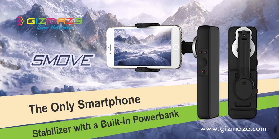gizmazeglobal's tweet photo. The only smartphone stabilizer with a built-in power-bank. #smove #smartphonestabilizer #stabilizer #iphonestabilizer #iphonegrip #gizmaze https://t.co/ShSRj0fIID