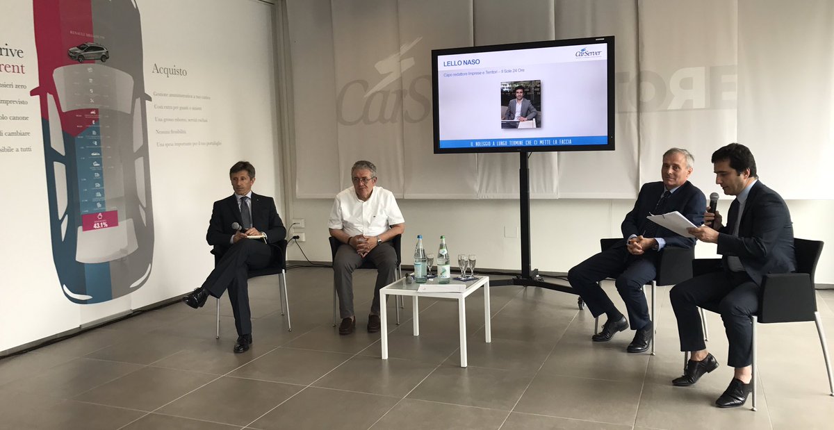 CarServer's tweet photo. Oggi presentiamo Bilancio 2016 e Piano di sviluppo 2020. Modera Lello Naso @sole24ore. #carserver https://t.co/RyFp6sasDk