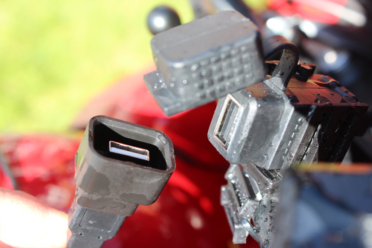 Charge devices whilst riding with Weatherproof USB Socket. Options include in use seal and a Garmin compatible cable ow.ly/FQTN30bRNIX