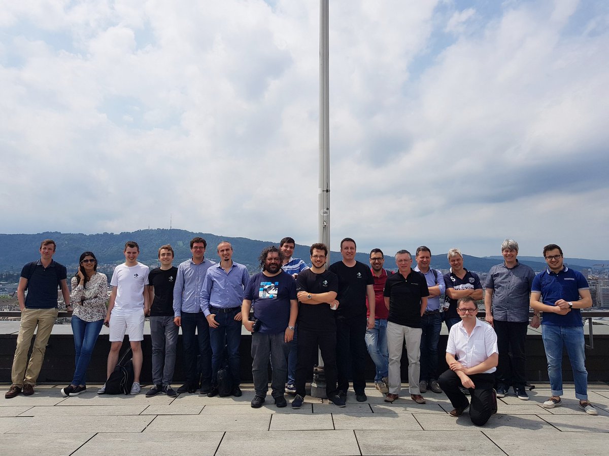 MahwishArif's tweet photo. Group photo of @oprecompProject partners meeting at ETHZ. #transprecision #hipeac #ethz #qub #gwt #ibm #cea #cineca #uji #unibo #tukl https://t.co/XOpUCoo458