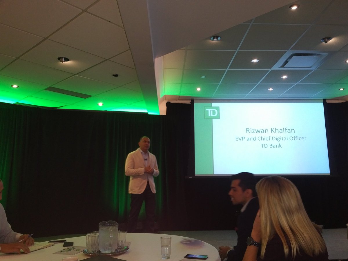 Full house at the TD Digital Banking Session.  <a href="/rizkhalfan/">Rizwan Khalfan</a> <a href="/jennylin/">Jennifer</a> <a href="/hishamsalama/">Hishamgreen</a> have set up a great day.  Should be insightful day!