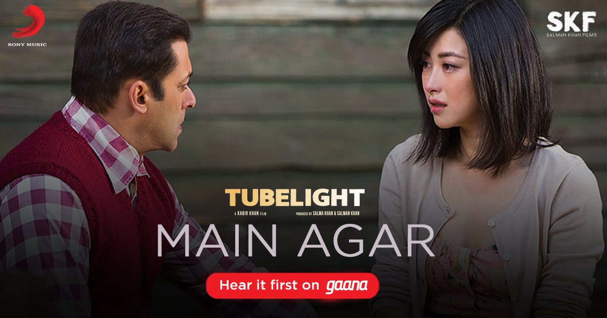 The wait is finally over! Listen to the full audio of #MainAgar from Tubelight, only on Gaana: ⁠⁠⁠goo.gl/ZF8wzF