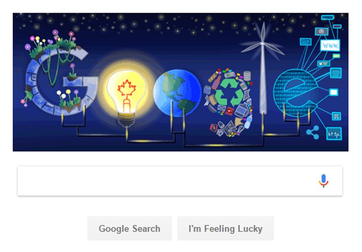 AsapSCIENCE's tweet photo. GIVE SOME LOVE for today's Google.ca homepage! You're looking at the winning doodle created by a talented Canadian student for #d4gcanada ✌️ https://t.co/vzzkwRNptt