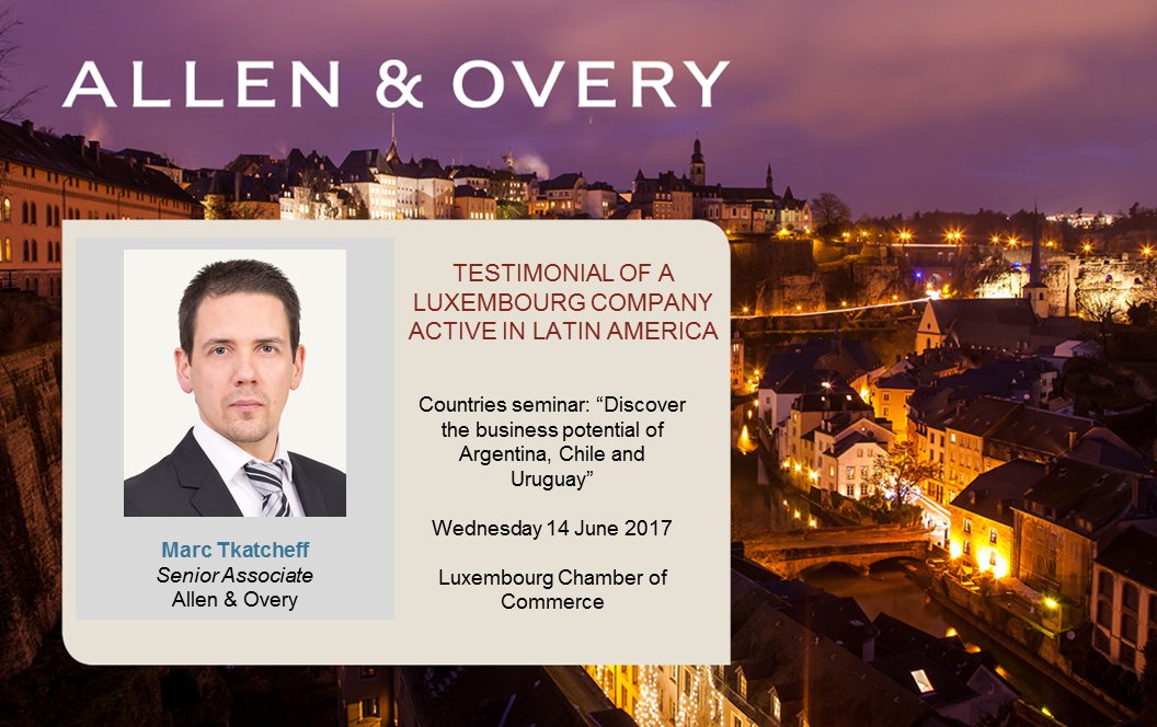 A&O Shearman Luxembourg on X: "Marc Tkatcheff shared his views ...