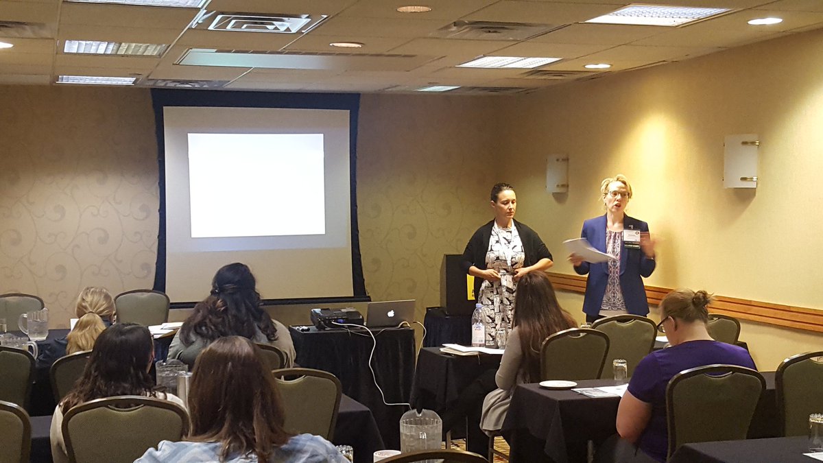 NYSALLIANCE's tweet photo. Shoshanna Must and Gretchen Sofocleus generating a discussion on therapist pregnancy in the field of those convicted of sexual offenses. https://t.co/WeEHsITONg