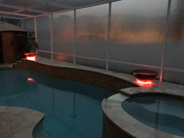#pool #waterfeature #Firefeature Another Gorgeous Magicbowl Installation.