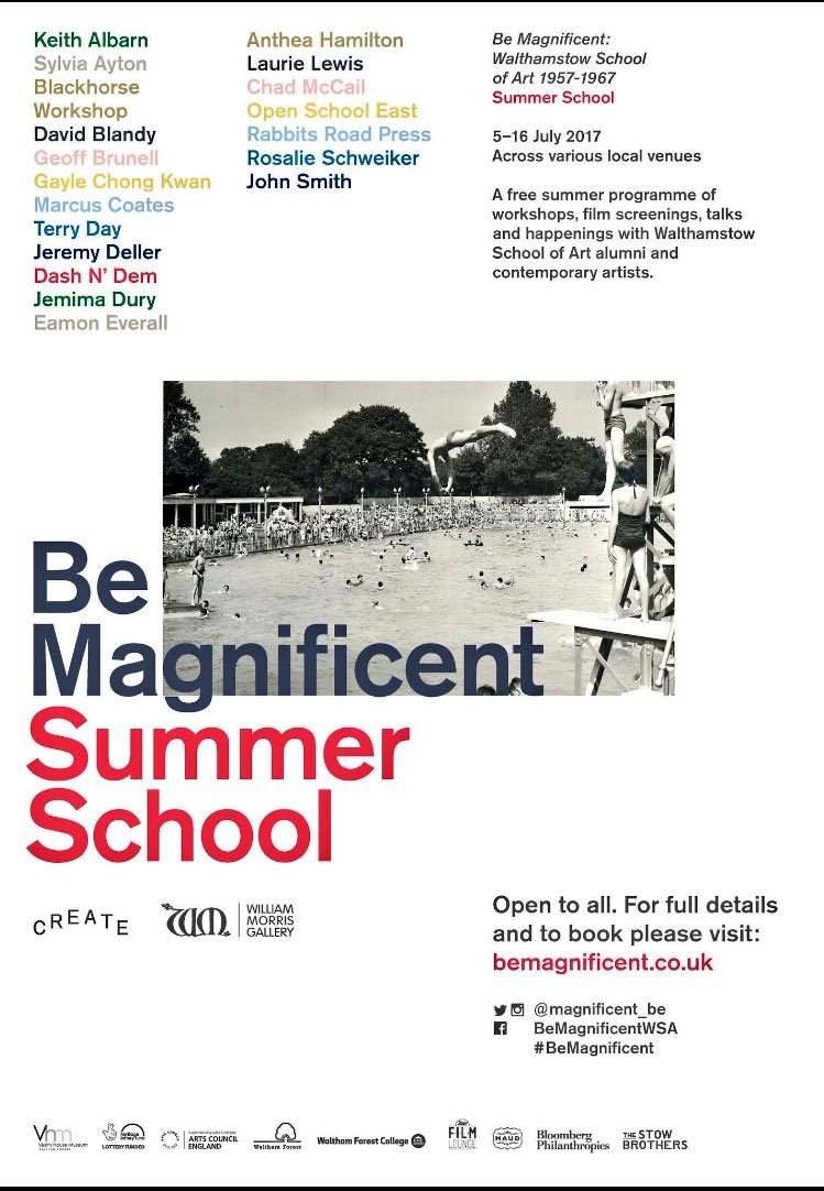 Get creative this Summer! Join one of the free workshops in the #BeMagnificent programme with <a href="/Create_London/">Create London</a>
Info: bemagnificent.co.uk