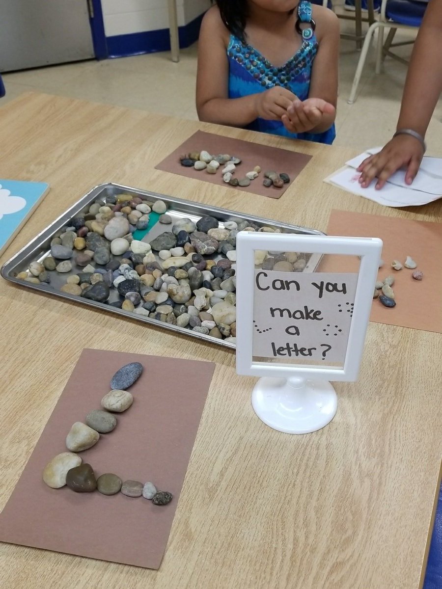Kinder103_104's tweet photo. 'Can you make a letter?' 
Exploring rock provocation.
@1GreatLakes2013 
#provocation #exploringrocks #fdk https://t.co/ONnUefcHkV