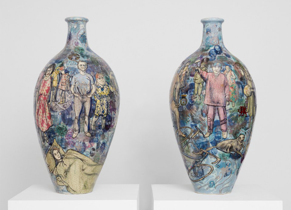 Grayson Perry’s Remain and Leave pots are now on show in 'The Most Popular Art Exhibition Ever' <a href="/SerpentineUK/">Serpentine</a> bit.ly/2r3gWYL