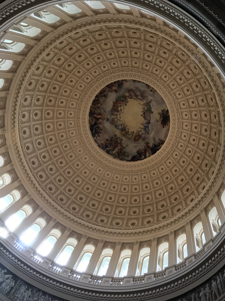 mwlarealty's tweet photo. The #historic artwork on the dome of the #USCapitol Building. @visitthecapitol #DCTip #WPYPT https://t.co/09dny78oAU