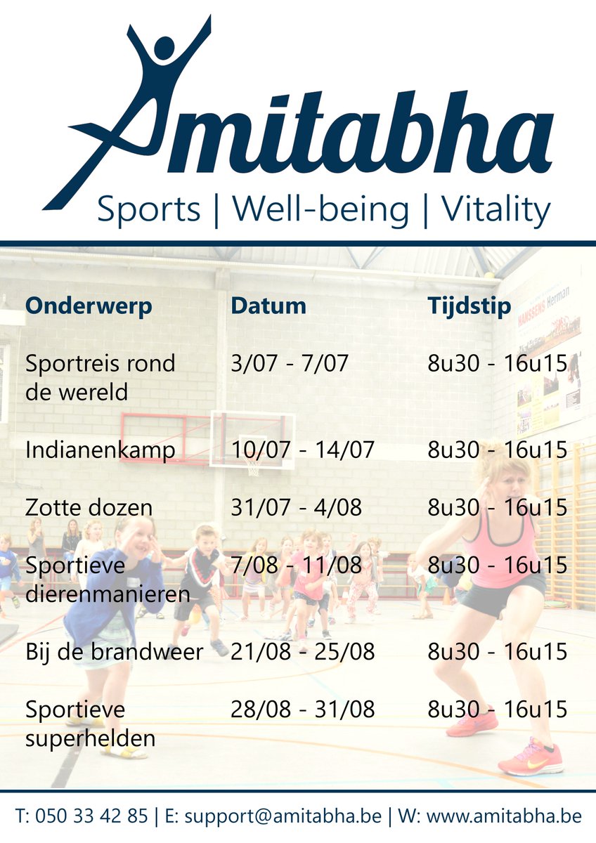 Bachelor LO/#Multimove-diploma? We zoeken nog mensen om deze #sportkampen in Puurs in te vullen! Laat ons zeker snel iets weten!
