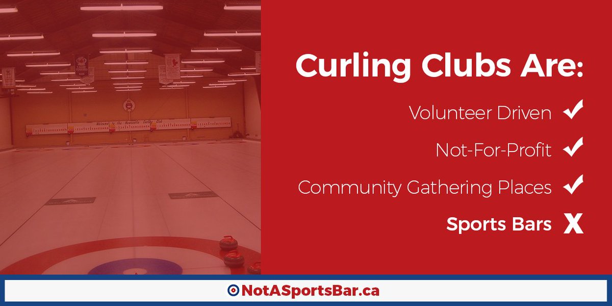 eloracurling's tweet photo. Curling Clubs are volunteer driven organizations, not profit driven sports bars. @Rogers @Bell stop treating us like one #NotASportsBar https://t.co/ijQm9NZgZw