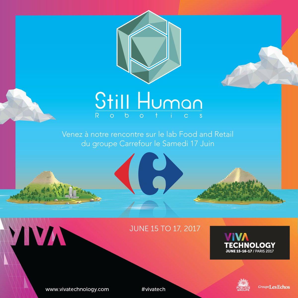 Mybiomfr's tweet photo. Rejoignez nous le Samedi 17 Juin à Porte de Versailles pour @VivaTech, avec @CarrefourFrance #innovation #VivaTech #VivaTech2017 #frenchtech https://t.co/BzWMZkSBNt