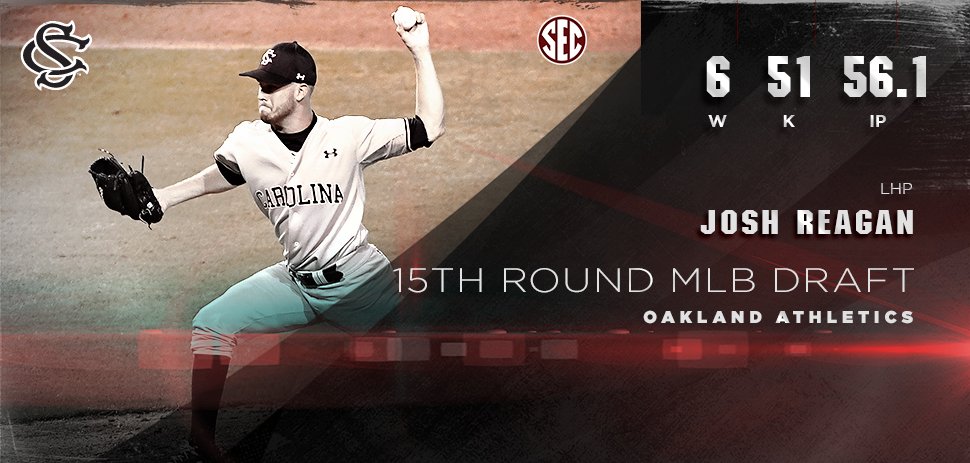 GamecockBSB's tweet photo. Congrats to @_Red_Bird_ - 15th round selection by the A’s #Gamecocks #ForeverToThee https://t.co/KZzQW3L9me