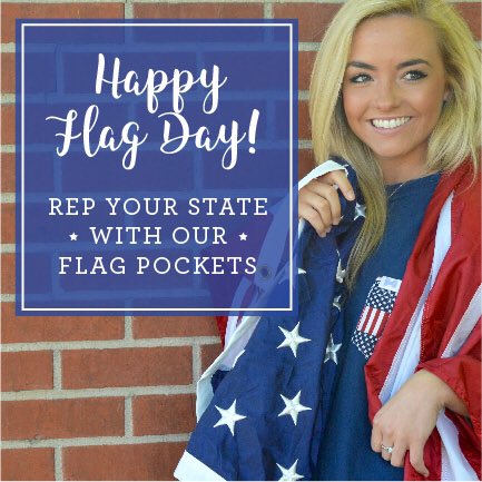 Happy Flag Day! Get your state flag on a pocket tee today 🇺🇸 LINK IN BIO