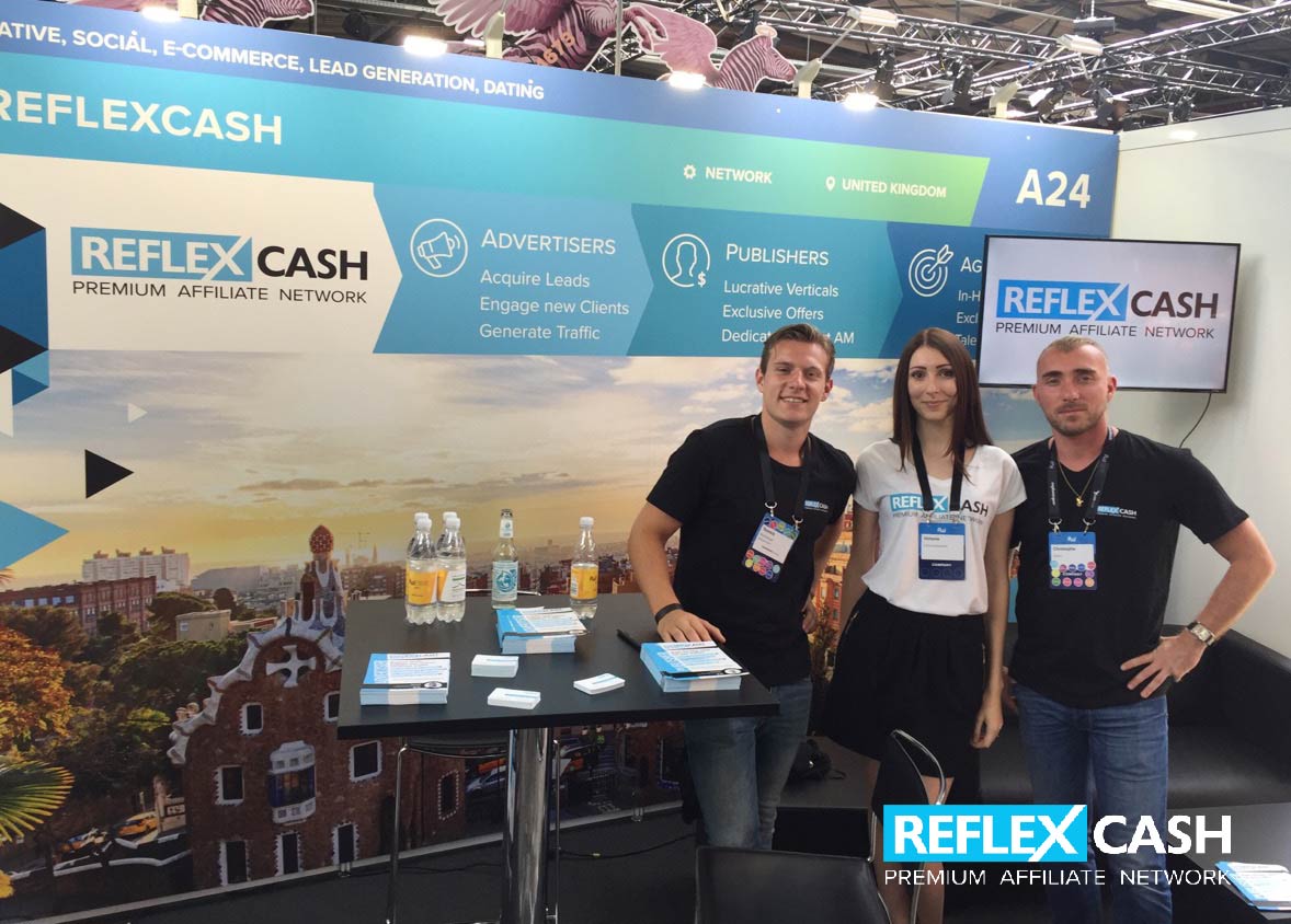 reflexaff's tweet photo. Great first day so far at #AffiliateWorldEurope. Come say Hi! Booth A24 #Berlin #AffiliateMarketing #ReflexCash https://t.co/Y4tFectp9t