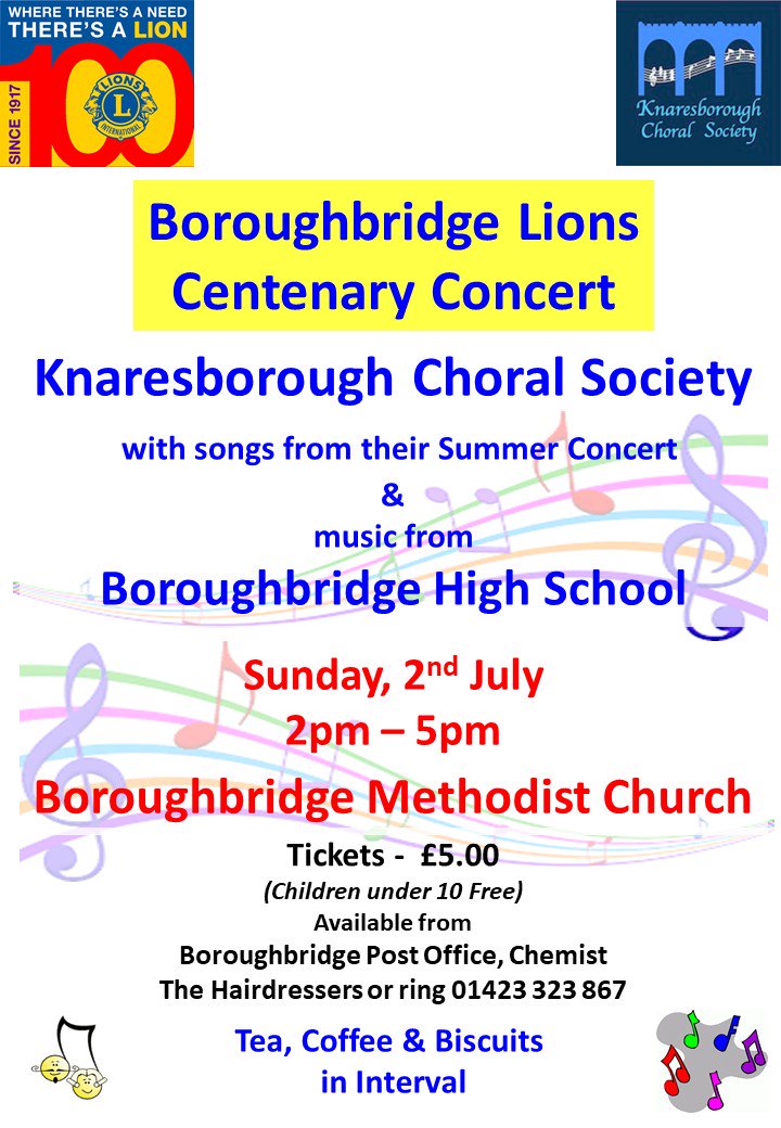 Annual Musical Concert - Tickets are going fast for this popular event - don't miss out get yours in town today.