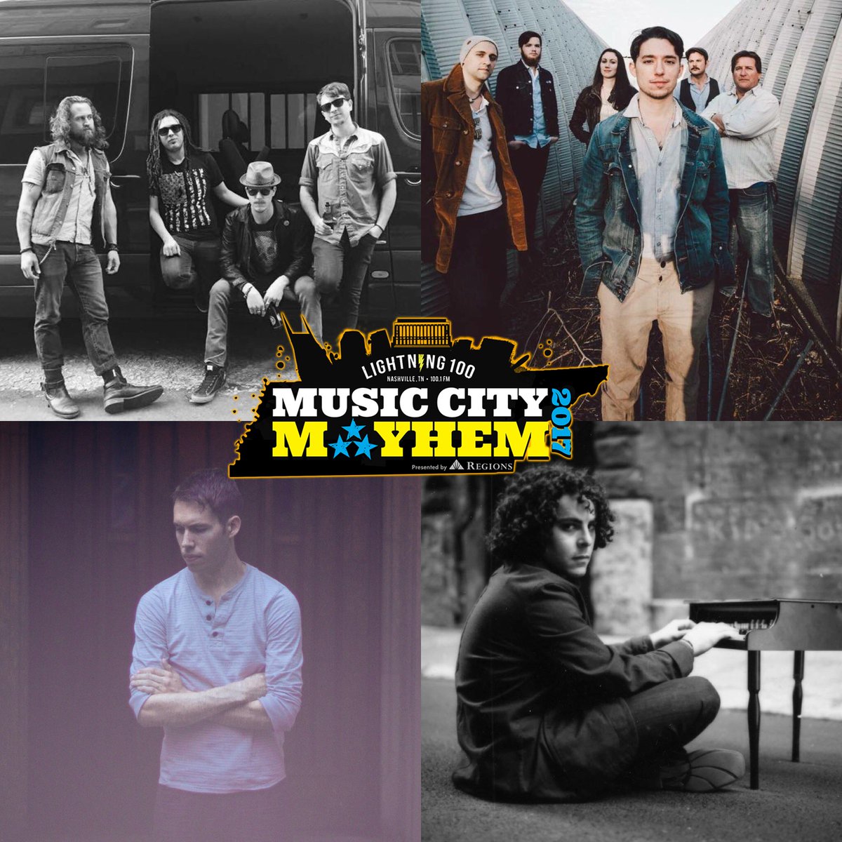 Lightning100's tweet photo. Today's #MusicCityMayhem = @TheVoodooFix @BearheartBand @CanyonCityMusic &amp; @dorandanoff! Vote at https://t.co/IfyKPiovnj https://t.co/tnKQQiaqHi
