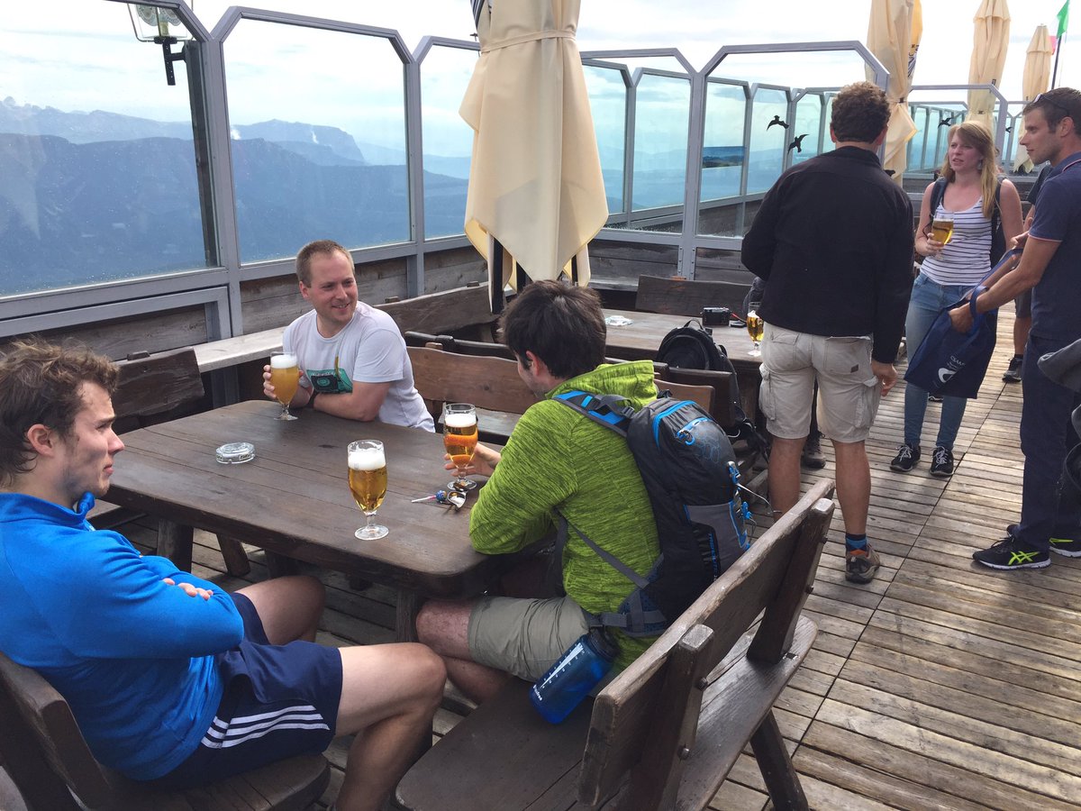 jo_rainer's tweet photo. a little rest at the summit - well deserved beer #CSAMA2017 https://t.co/BKqdWanQ3t