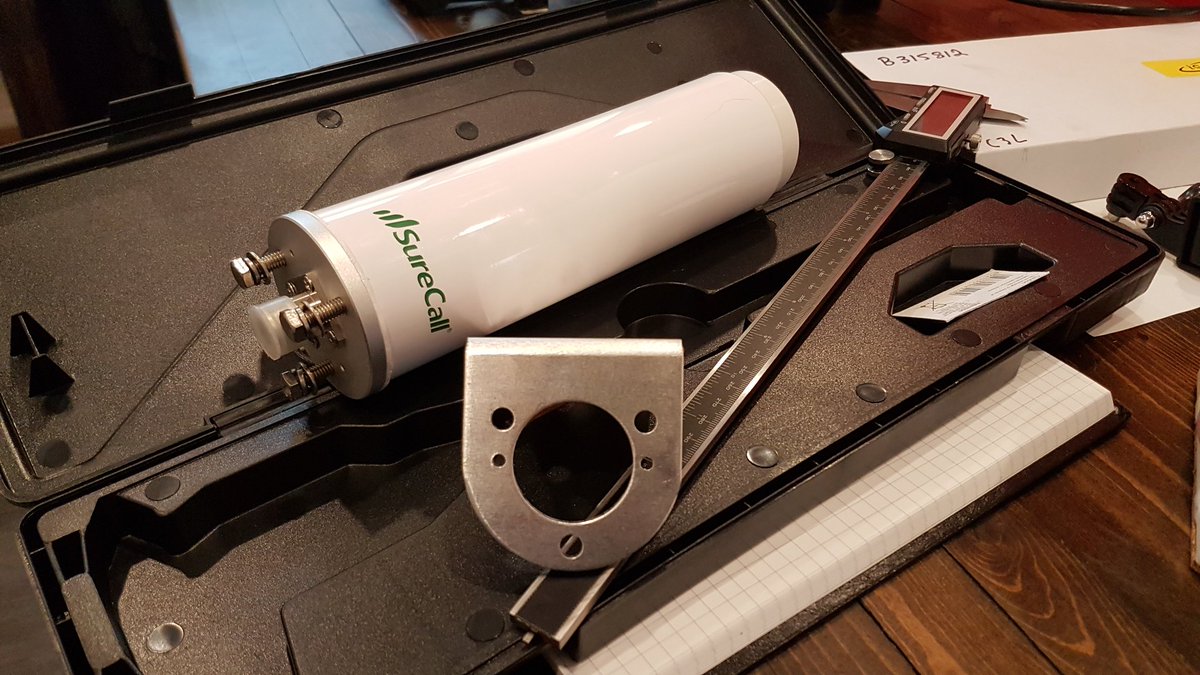 explorking's tweet photo. Test printing a custom bracket for our @SureCall antenna - Thank you SureCall. #3dprinted #3dprinting #explorker2 #rv #camping #rvlife https://t.co/2j1JUxJsOT