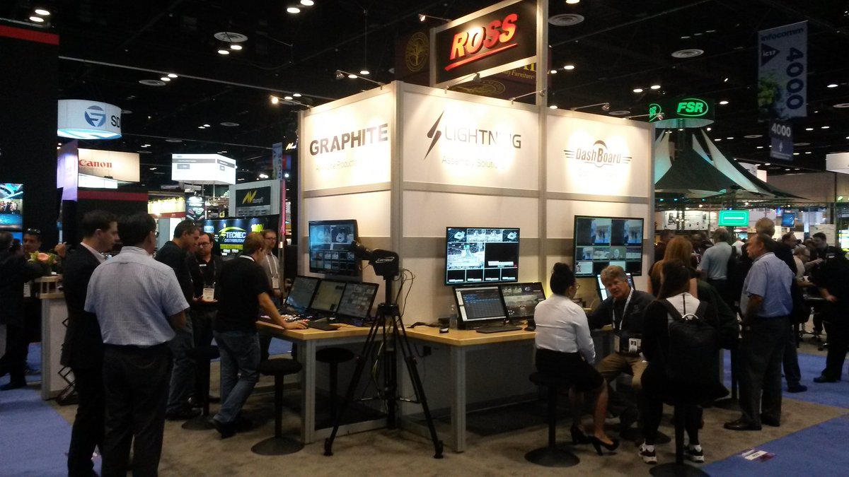 Jules_RossVideo's tweet photo. Busy first day @InfoCommShow on the @ross_video booth! https://t.co/VRfCFcq0z2