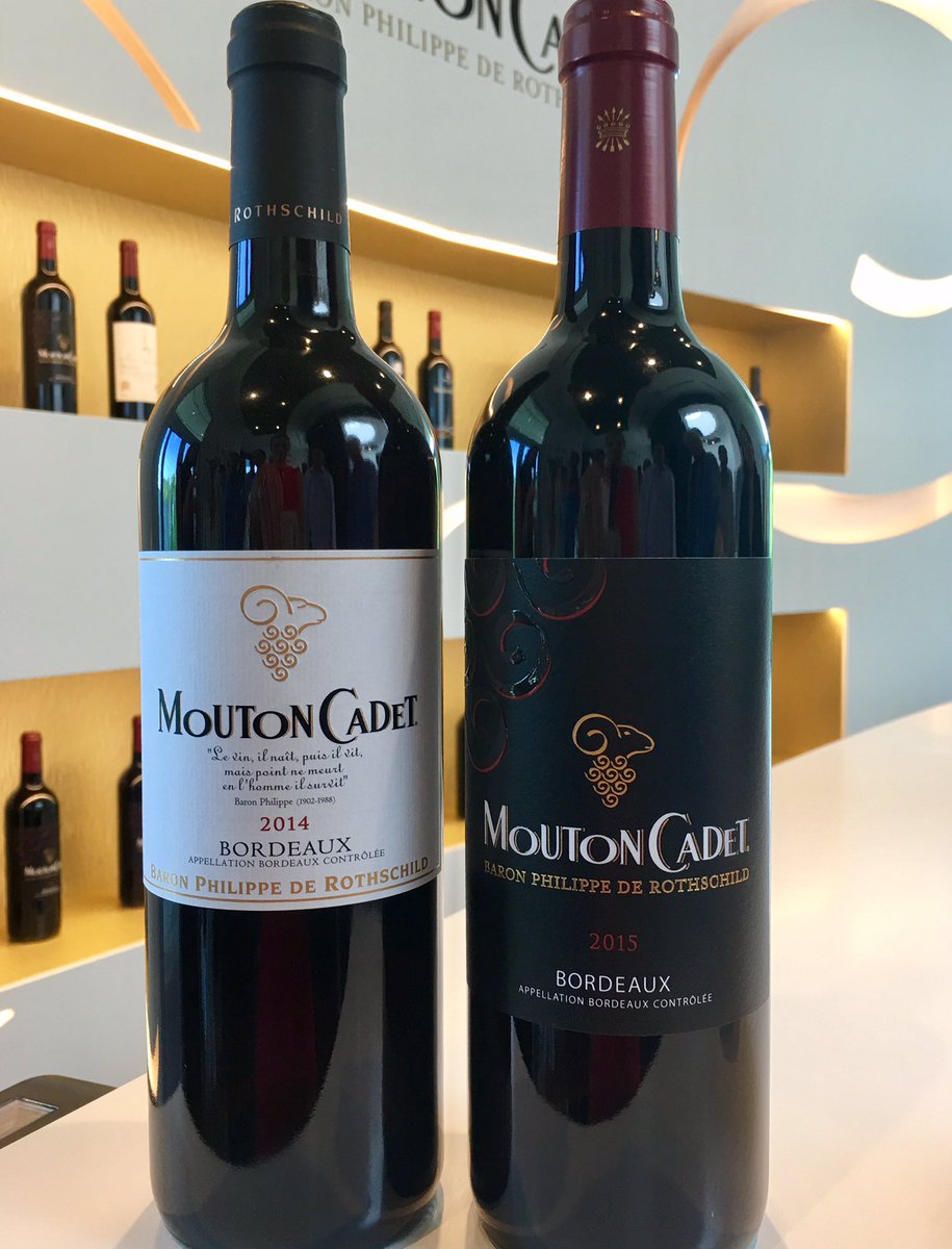 Wendy Narby (@insidertasting) on Twitter photo New style #newlabel for <a href="/MoutonCadet/">Mouton Cadet</a> for the #2015vintage on a shelf near you as of September New style #newlabel for <a href="/MoutonCadet/">Mouton Cadet</a> for the #2015vintage on a shelf near you as of September