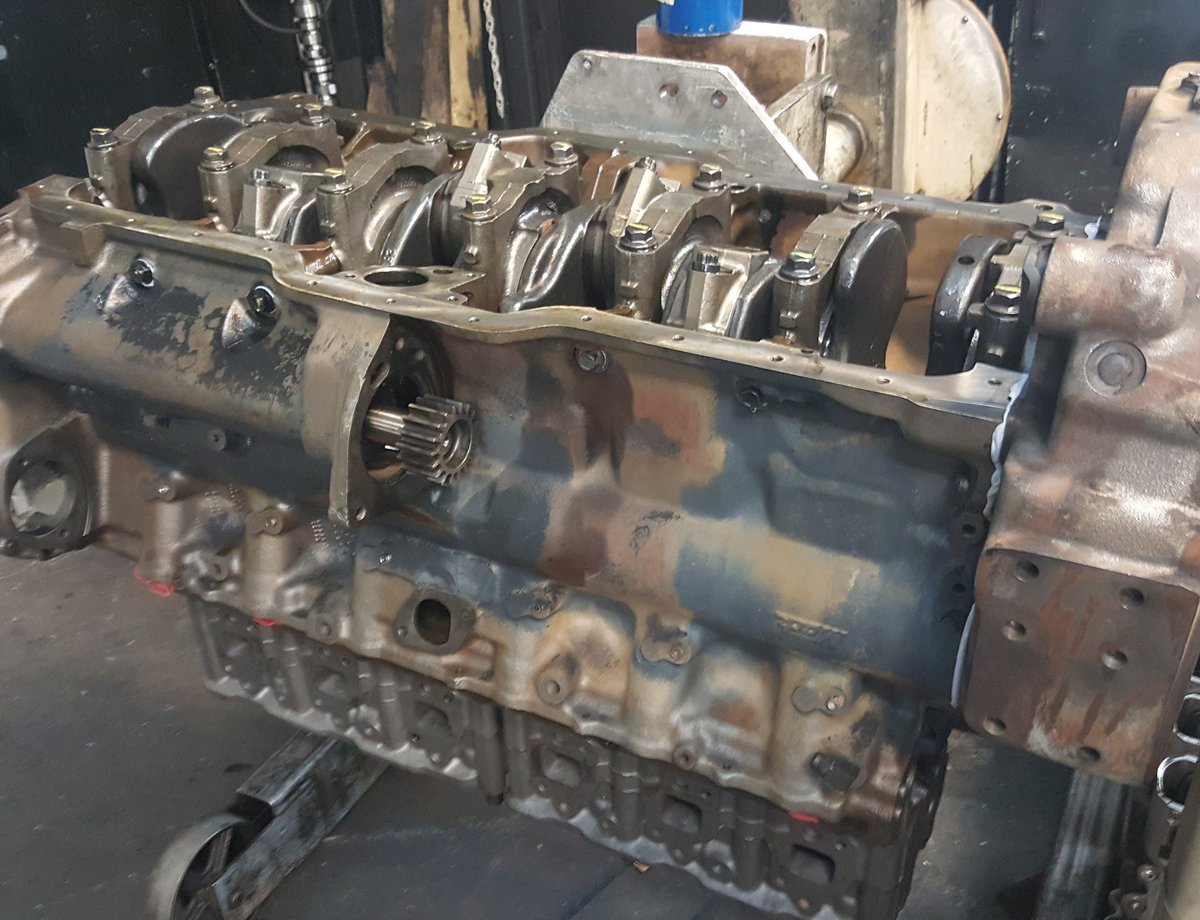 Camdiesel1's tweet photo. Mack E Tech block in for re-man. 
#diesel #engineblock #dieselengines #trucks #AFS #atlanta #diesellife #mackdiesel #mack https://t.co/P5CxMtCjE4