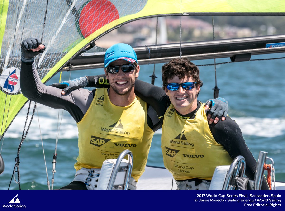 WPNSA's tweet photo. @BritishSailing success at #swcsantander - congrats🥇49er @jamespeters5 &amp; @fynnsterritt 470W @hannahmills1988 &amp; @Ei1idh Finn @bencornishsail https://t.co/jSe4bB6daA