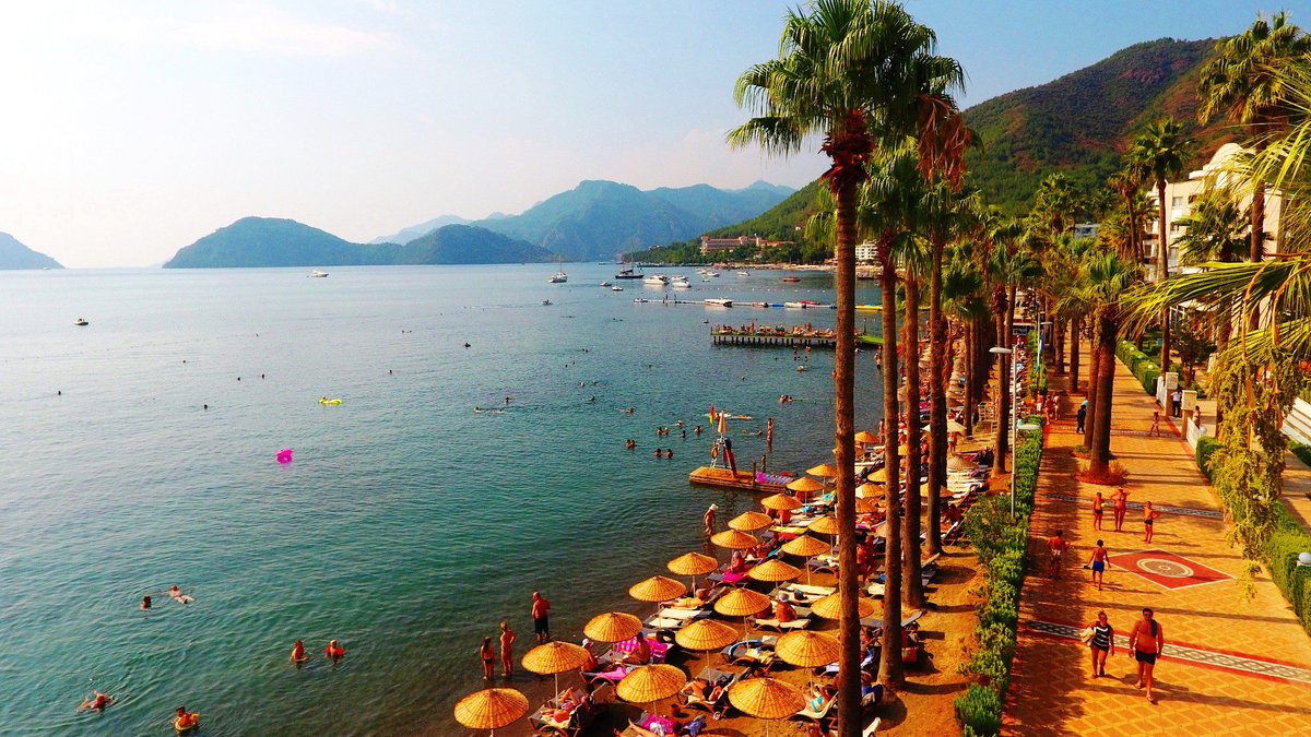 PrimeBeach_'s tweet photo. Marmaris’in muhteşem manzarası ve pırıl pırıl mavi bayraklı bir deniz😊 
#marmaris #idealprimebeach #iphotels #tatil #holiday https://t.co/fv7db7huoo