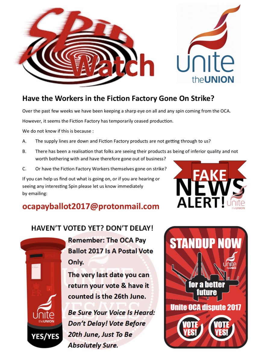 OCAPayballot17's tweet photo. 3 WEEKS LEFT TO GO. It's Now Or Never. Post your ballot either on or before 26.6.17. For more visit: https://t.co/CZVORyOlOl @UniteScotland https://t.co/eqG1LUnRhv