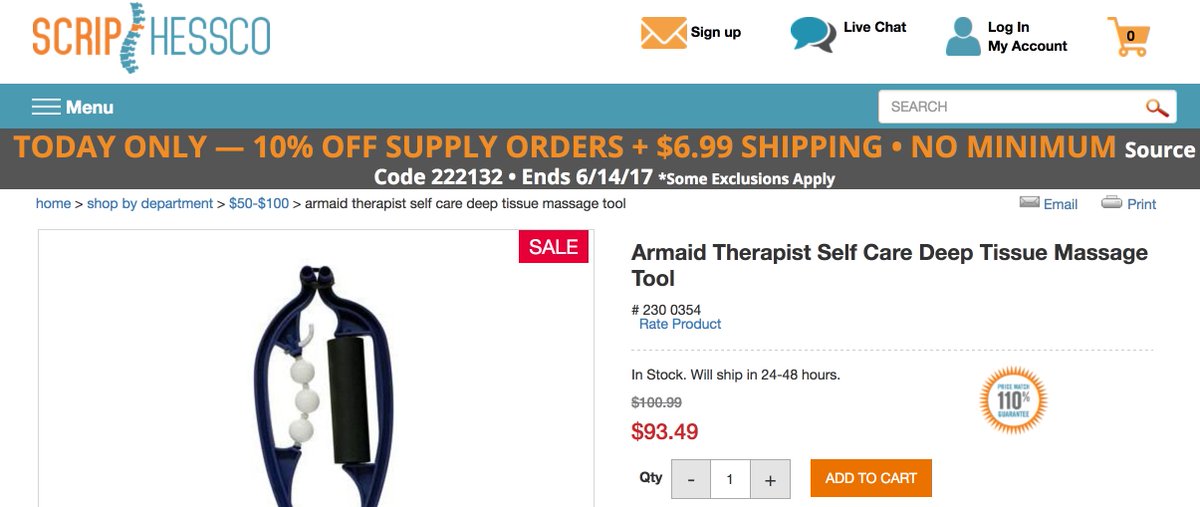 ArmaidCo's tweet photo. Head over to https://t.co/7BnkxNjHiE @ScripHessco is running a sale on #Armaid ! #massagewarehouse #massagetherapist #recovery #tool https://t.co/3nD8CPizLZ