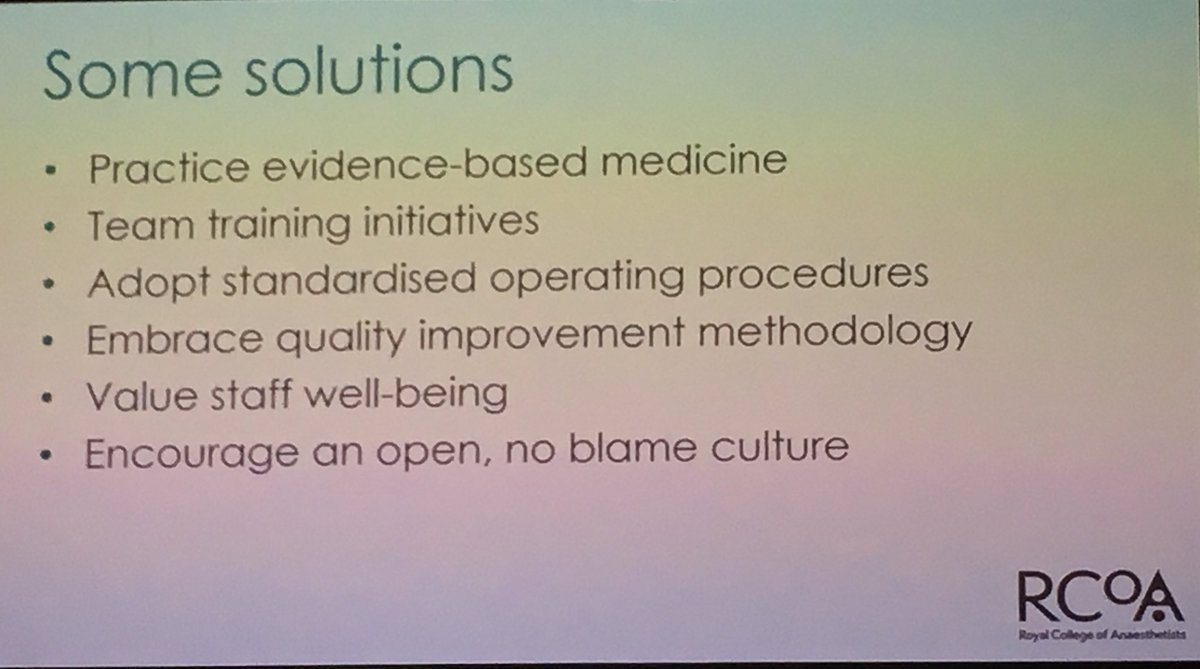 MarkCJuniper's tweet photo. Some solutions to patient safety @RCoAPresident...
#RCoASummer https://t.co/pSmuv8rOV2