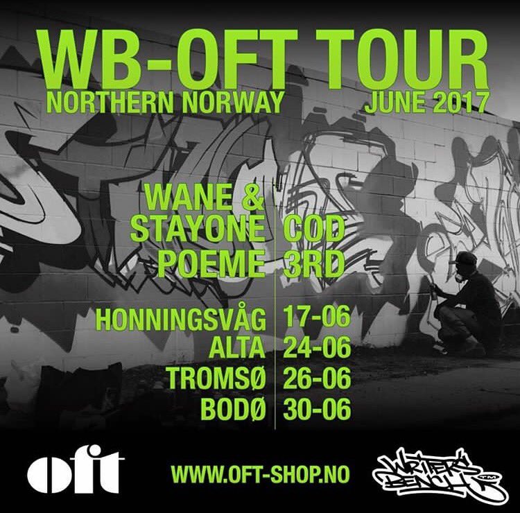 WB OFT TOUR |  Norway 🇳🇴 2017 | Nuff said #lastofadyingbreedtour #writersbenchcrew #createordie
