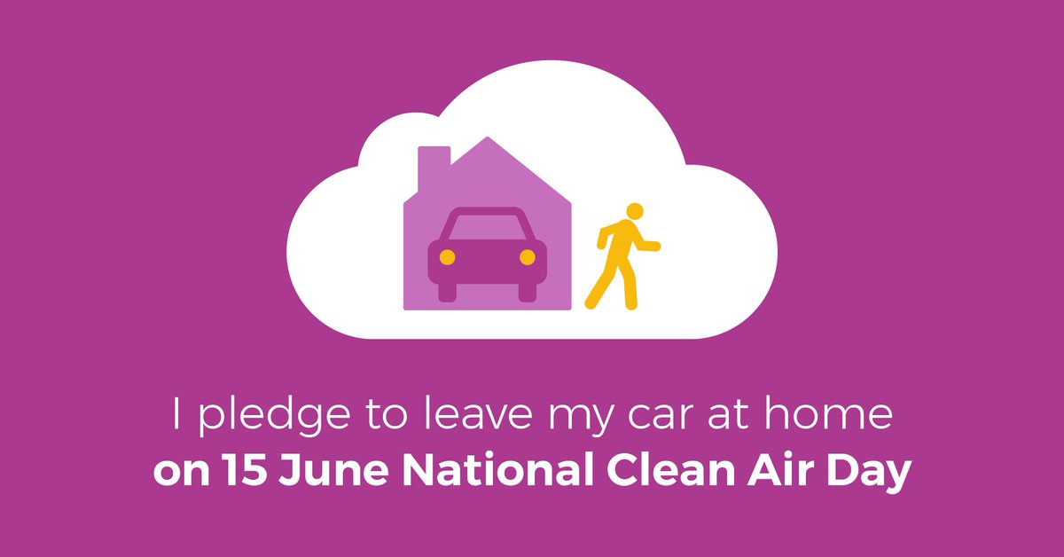 cleanairdayuk's tweet photo. Will you pledge to leave your car at home today? Take action against #airpollution https://t.co/vYQCe8lpzy #NationalCleanAirDay https://t.co/FL4jpl7Hfp