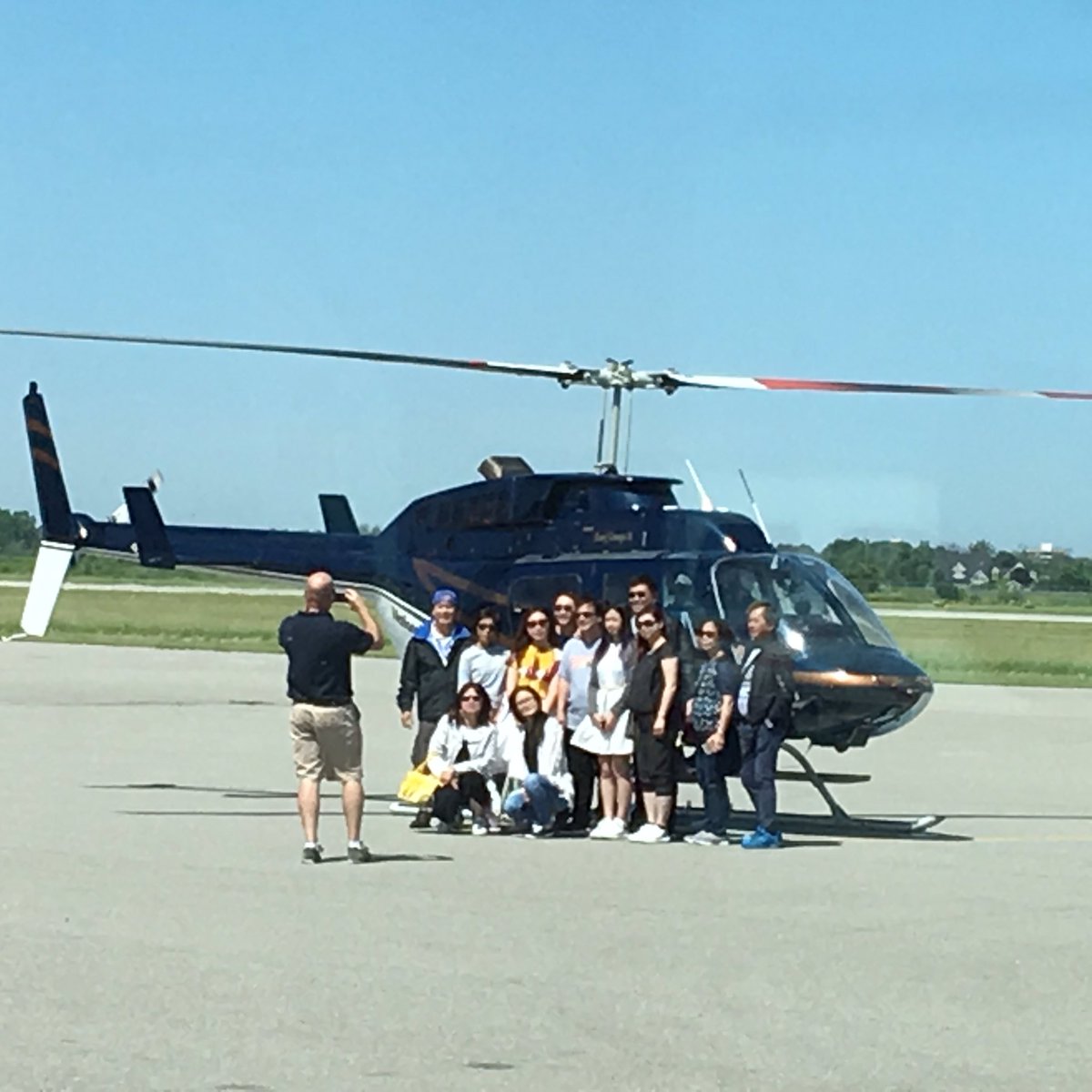 NationalHeli's tweet photo. One of our Chinese tour groups takes to the skies over Niagara Falls...and don't forget a picture!
#niagarafalls #helicopter #viewfromabove https://t.co/70Znt5kvBX
