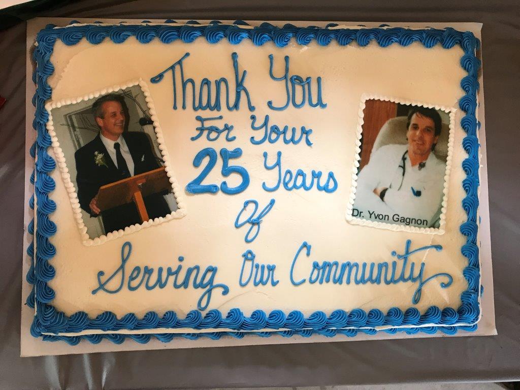 chuck_schmitt's tweet photo. Dr. Yvon Gagnon celebrates 25 years of service to Vermilion Bay/Machin/Quibell. A genuine gem of a man here in N.W.O.
#thanksandrespect https://t.co/JdW0LQHA8d