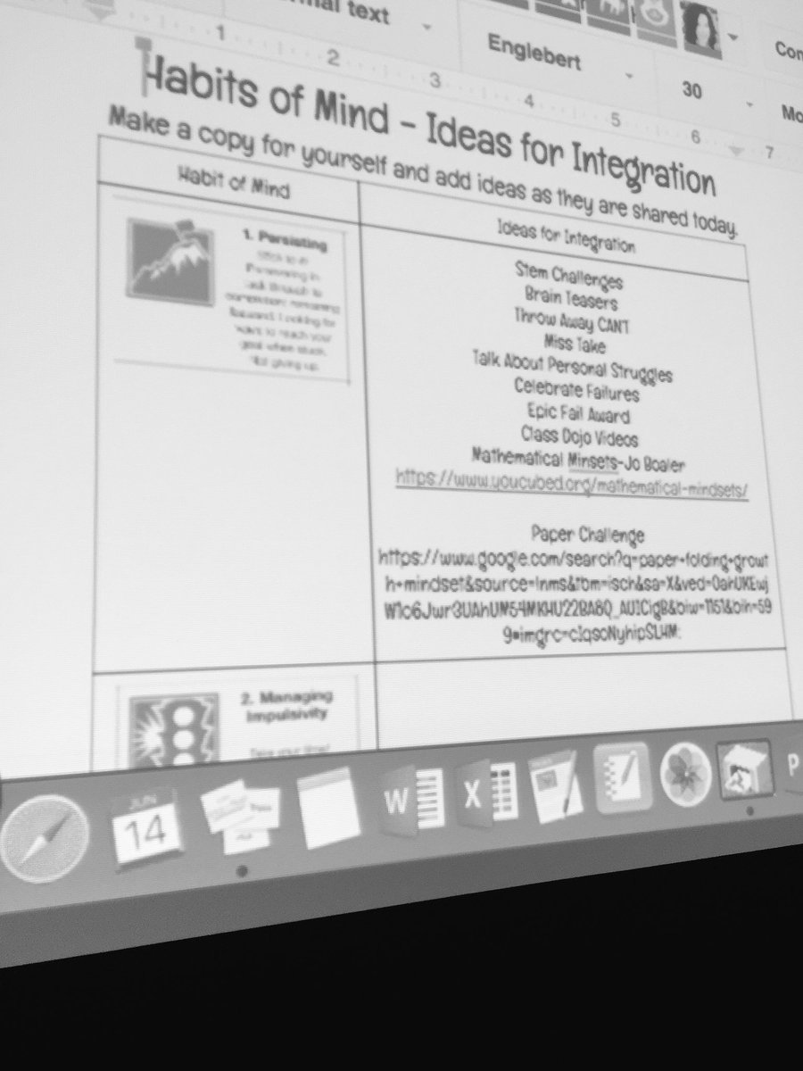 kris10teaches's tweet photo. Brainstorming ways to integrate Habits of Mind in primary! #perfectforprimary #InnEdCO17 @benakallick @allison_zmuda https://t.co/btURd22jDJ