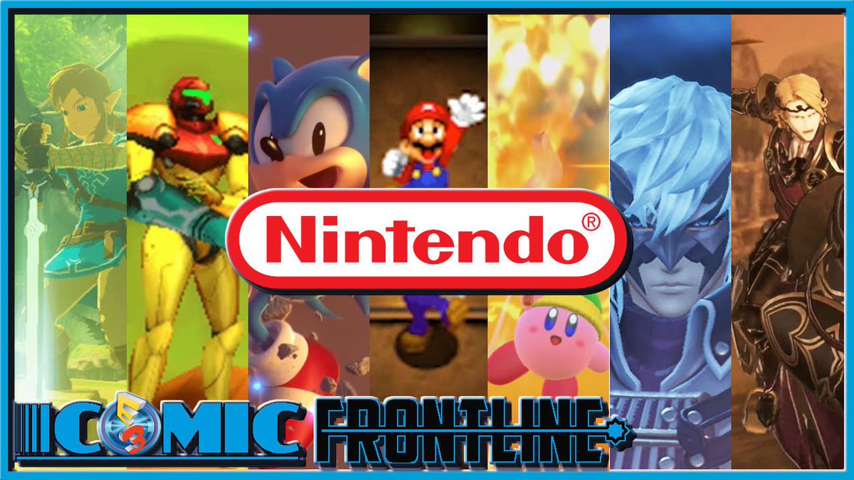 ComicFrontline's tweet photo. Tune Into To #ComicFrontline For All The #E32017 News @DarkAvengerC86 &amp; #DudeOfRock18 Cover Everything! #NintendoE3 https://t.co/73UFTllYGi https://t.co/4i6qGB3R2o