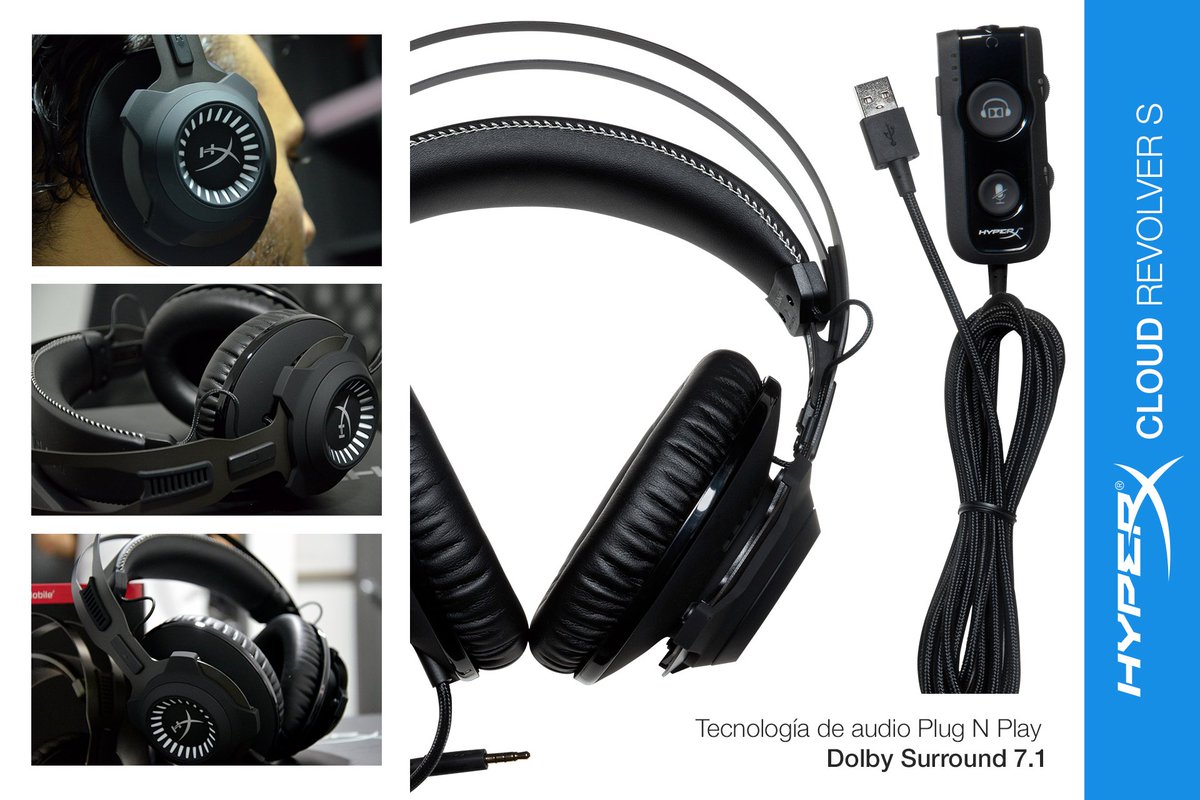 WacaOficial's tweet photo. Los Cloud Revolver S de @KingstonLatam & @HyperXLatam Cuentan con Tecnología Plug N Play y Dolby Sunrround 7.1 #ModoPadre #HyperPadre https://t.co/jAuDmpcHRm