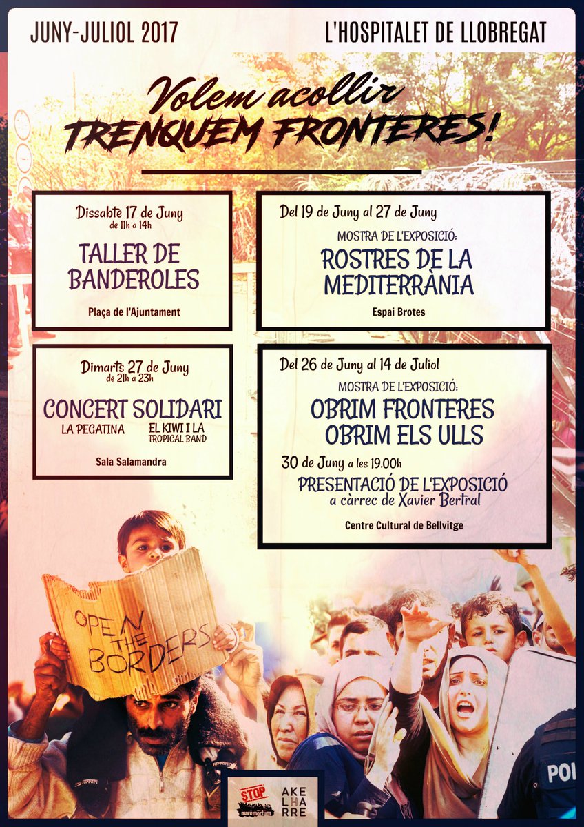 SalviaLH's tweet photo. Sábado 17/06 taller de banderolas en pça Ajuntament de 11 a 14 h y martes 20/06 expo a @EspaiBrotes  con @stopmaremortum  y @Akelharre! https://t.co/GlTZaNK00H