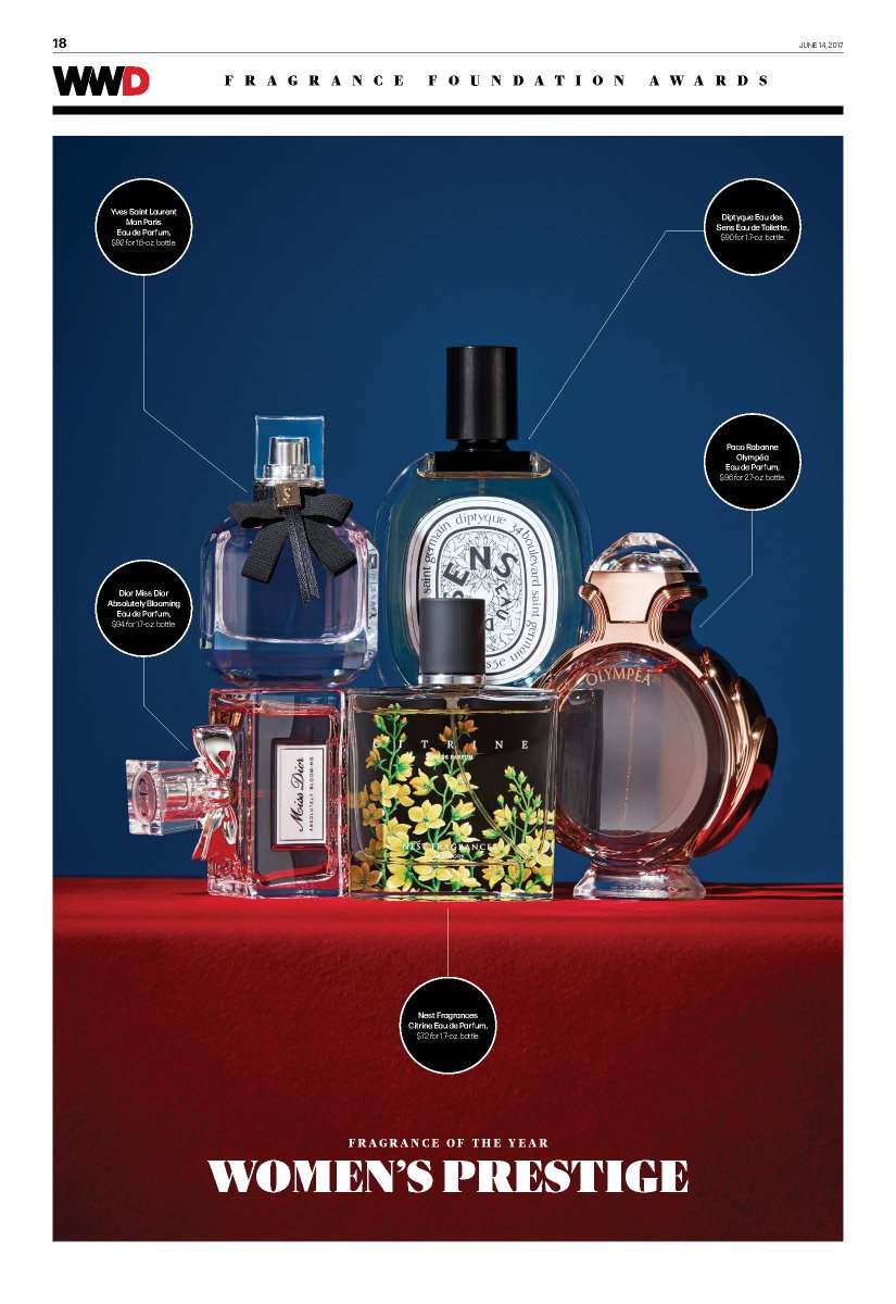 NESTFragrances's tweet photo. Fingers crossed for Citrine - pictured in @wwd - for Women's Prestige Fragrance of the Year at tonight's @FragranceFDTN awards! #TFFAwards https://t.co/QMpv5RTwsq