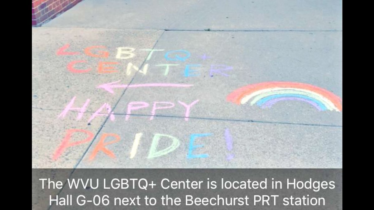 JihadDixon's tweet image. Be sure to check out the @WestVirginiaU Snapchat: Pride Month Edition! 🏳️‍🌈🏳️‍🌈🏳️‍🌈 Showing off our beloved @WVULGBTQ Center! #OneWVU