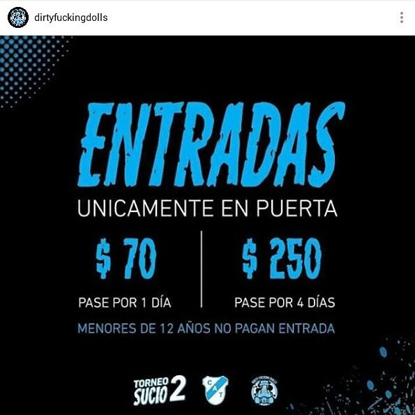 rockycele's tweet photo. El finde se viene el @TorneoSucio a acompañar a las Dirty https://t.co/bYgN27bC5d