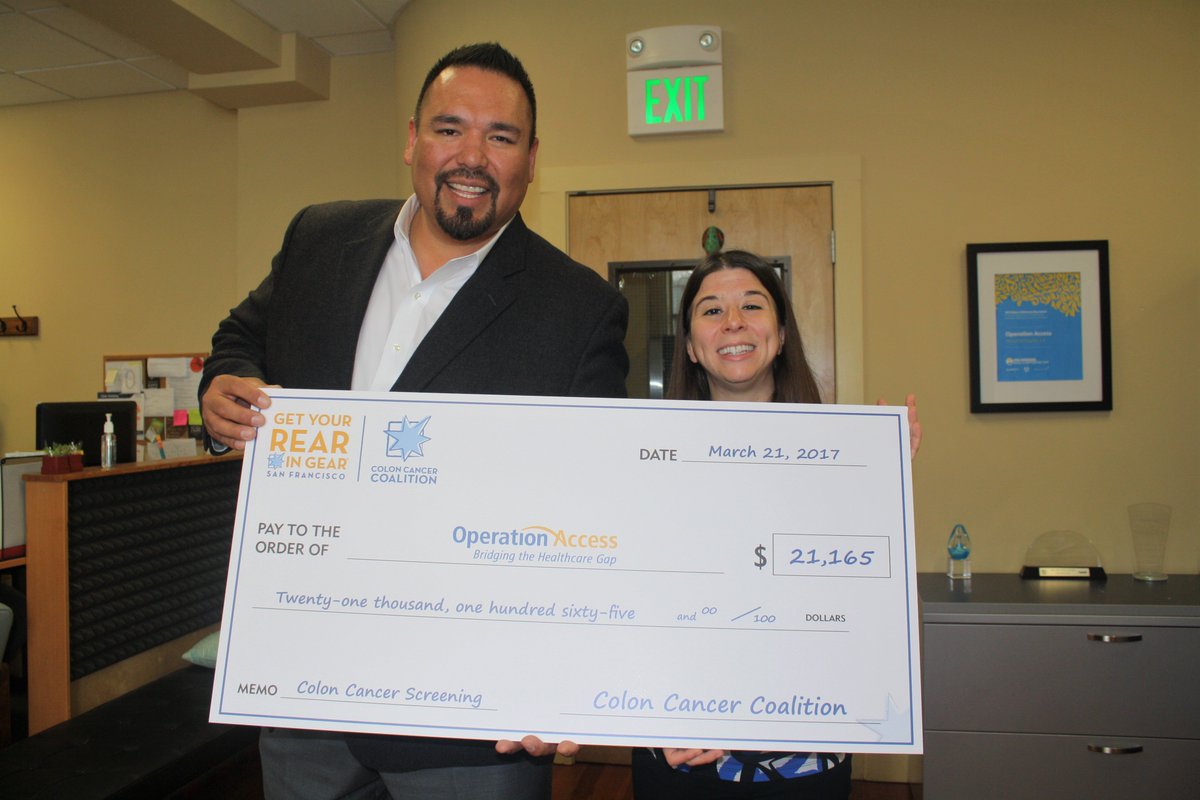 ColonCancerCoal's tweet photo. GYRIG #SanFrancisco is partnering w/ @OperationAccess to close gap in health disparity in the Bay Area. #coloncancer https://t.co/dOqrHaX0m9 https://t.co/dN2u8FY31k