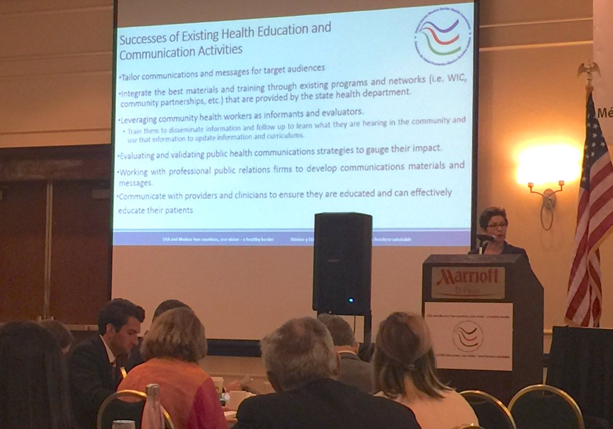 TexasDSHS's tweet photo. Our own Evelyn Delgado presents on challenges and recommendations for binational education and communication. #Zika #BinationalForum https://t.co/cN0Qwyd9KW