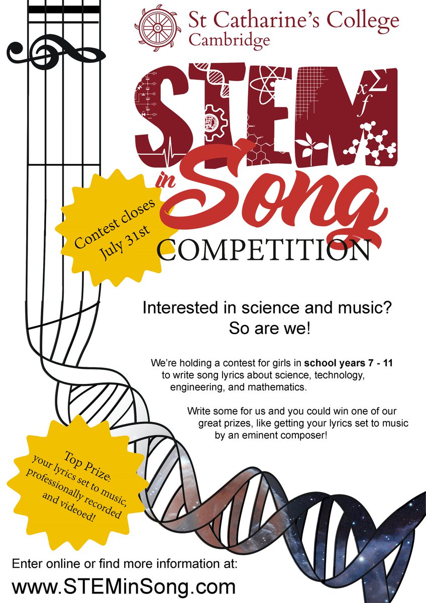 STEMinSong's tweet photo. Our #STEMinSong competition has officially launched! Check it out at https://t.co/tYuuBJePfs #STEM #WomenInSTEM #music https://t.co/VbOlB7dYZP