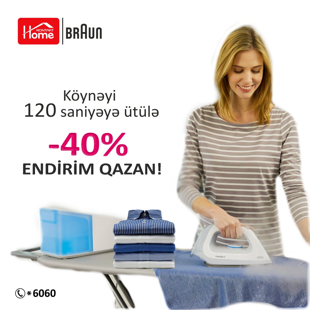 #KontaktHome-dan Sizlər üçün super ENDİRİM MÜSABİQƏSİ!
☎ Ətraflı: (012) 5330101; *6060 (Bakı şəhər telefonlarından zəng pulsuzdur)